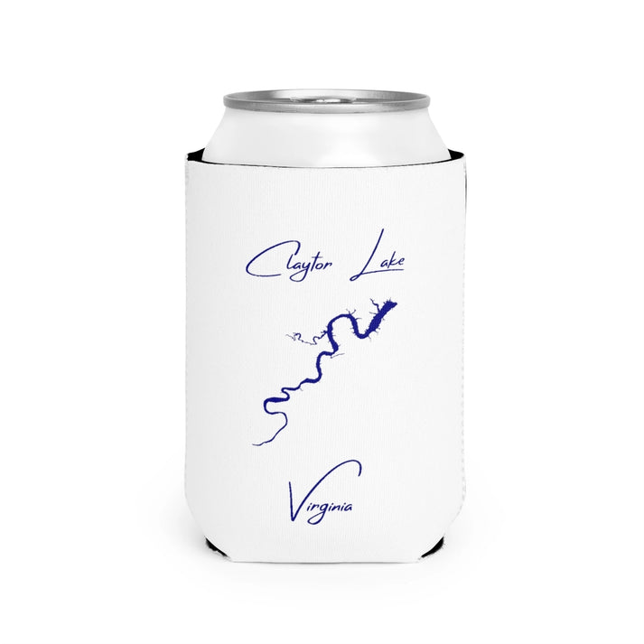 Virginia  Claytor  Lake  Can  Koozie  front  position  view  from  front-2  white.webp