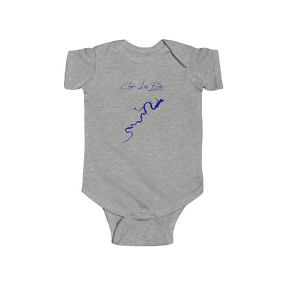 Virginia  Claytor  Lake  Onesie  front  position  view  from  front  heather.webp