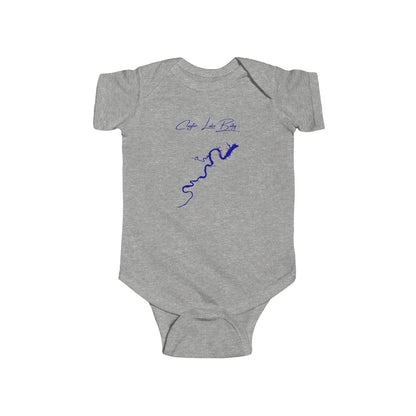 Virginia  Claytor  Lake  Onesie  front  position  view  from  front  heather.webp