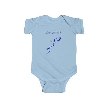Virginia  Claytor  Lake  Onesie  front  position  view  from  front  light  blue.webp