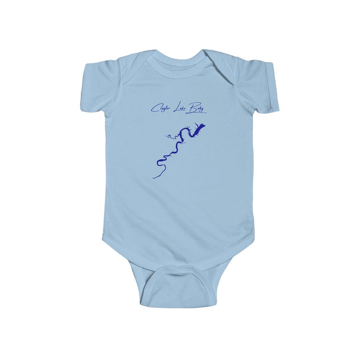 Virginia  Claytor  Lake  Onesie  front  position  view  from  front  light  blue.webp