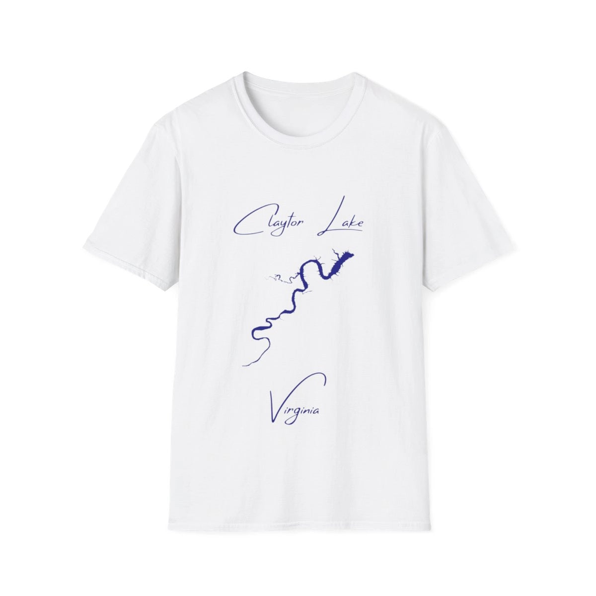 Virginia  Claytor  Lake  T-shirt  front  position  view  from  front  white.webp