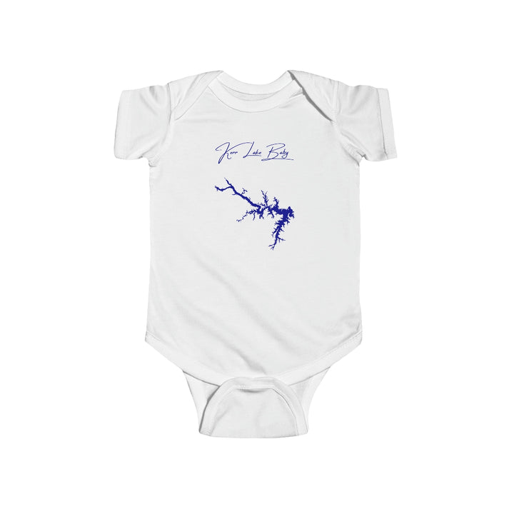 Virginia  Kerr  Lake  Onesie  front  position  view  from  front  white.webp