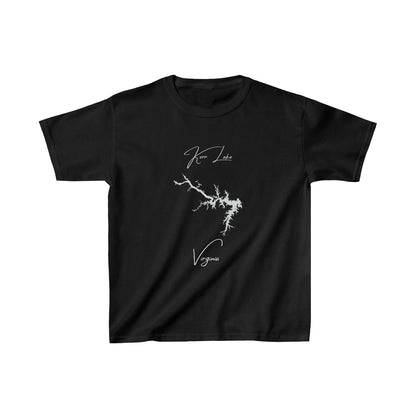 Virginia  Kerr  Lake  Youth  T-shirt  front  position  view  from  front  black.webp