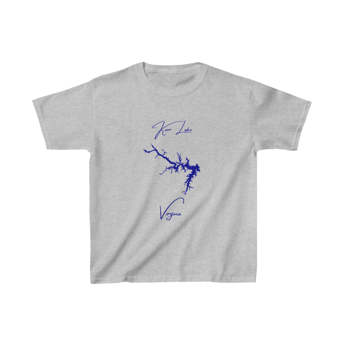 Virginia  Kerr  Lake  Youth  T-shirt  front  position  view  from  front  sport  grey.webp