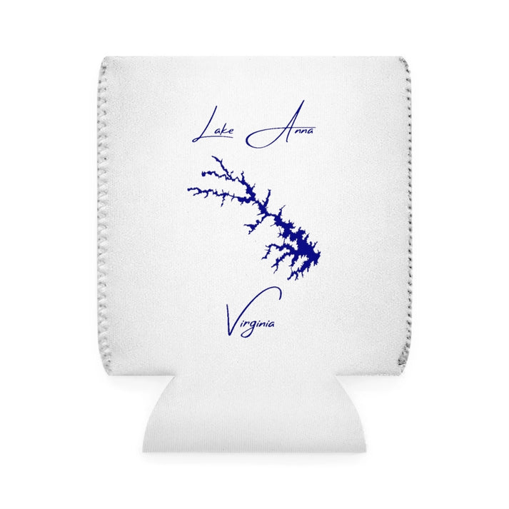 Virginia  Lake  Anna  Can  Koozie  front  position  view  from  front-1  white.webp