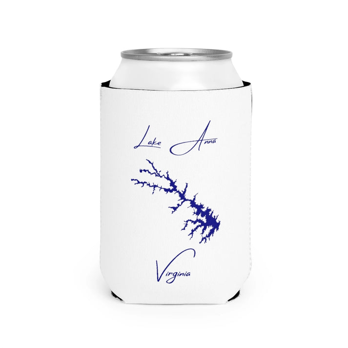 Virginia  Lake  Anna  Can  Koozie  front  position  view  from  front-2  white.webp