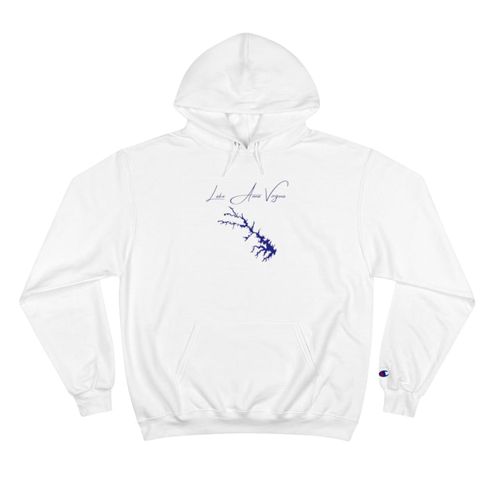 Virginia  Lake  Anna  Hoodie  front  position  view  from  front  white.webp