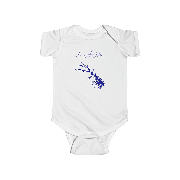 Virginia  Lake  Anna  Onesie  front  position  view  from  front  white.webp