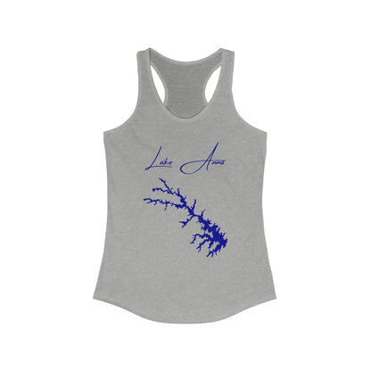 Virginia  Lake  Anna  Racerback-Tank  front  position  view  from  front  heather  grey.webp