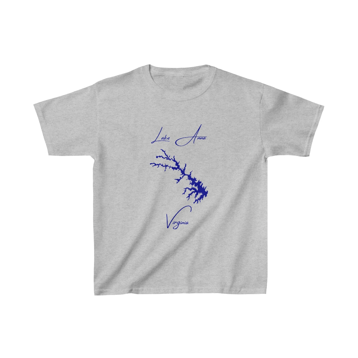 Virginia  Lake  Anna  Youth  T-shirt  front  position  view  from  front  sport  grey.webp