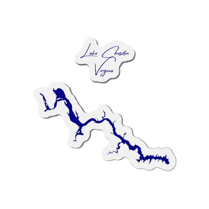 Virginia  Lake  Chesdin  Die  Cut  Magnet  front  position  view  from  front  4  x  4.webp