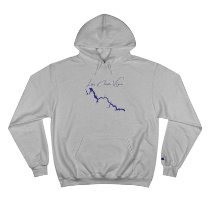 Virginia  Lake  Chesdin  Hoodie  front  position  view  from  front  light  steel.webp