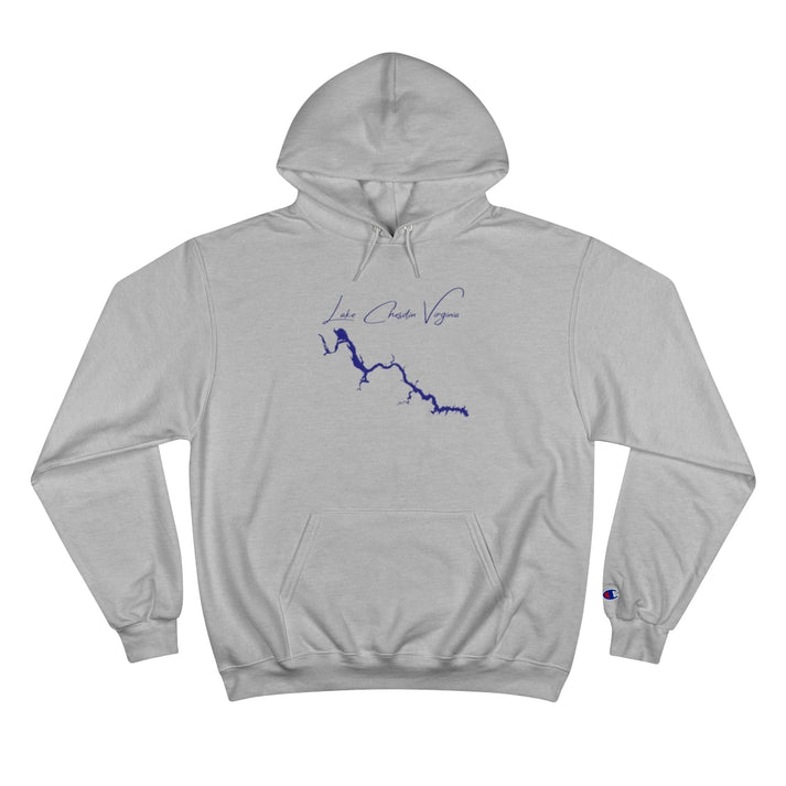 Virginia  Lake  Chesdin  Hoodie  front  position  view  from  front  light  steel.webp