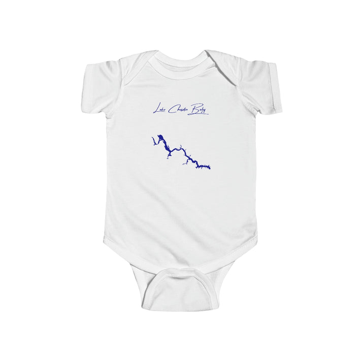 Virginia  Lake  Chesdin  Onesie  front  position  view  from  front  white.webp