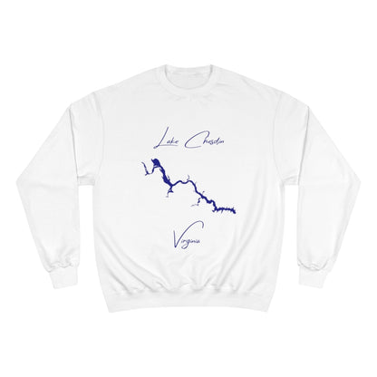 Virginia  Lake  Chesdin  Sweatshirt  front  position  view  from  front  white.webp