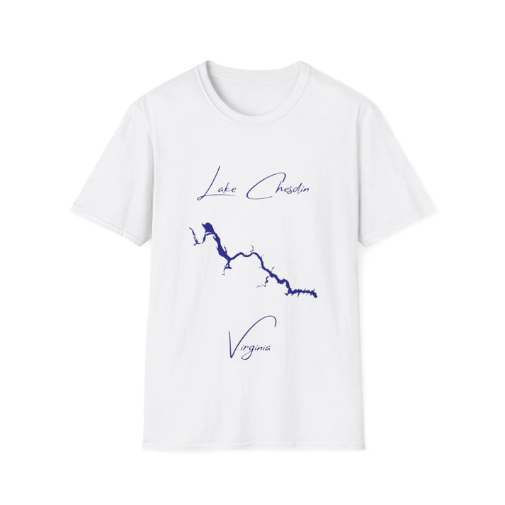 Virginia  Lake  Chesdin  T-shirt  front  position  view  from  front  white.webp