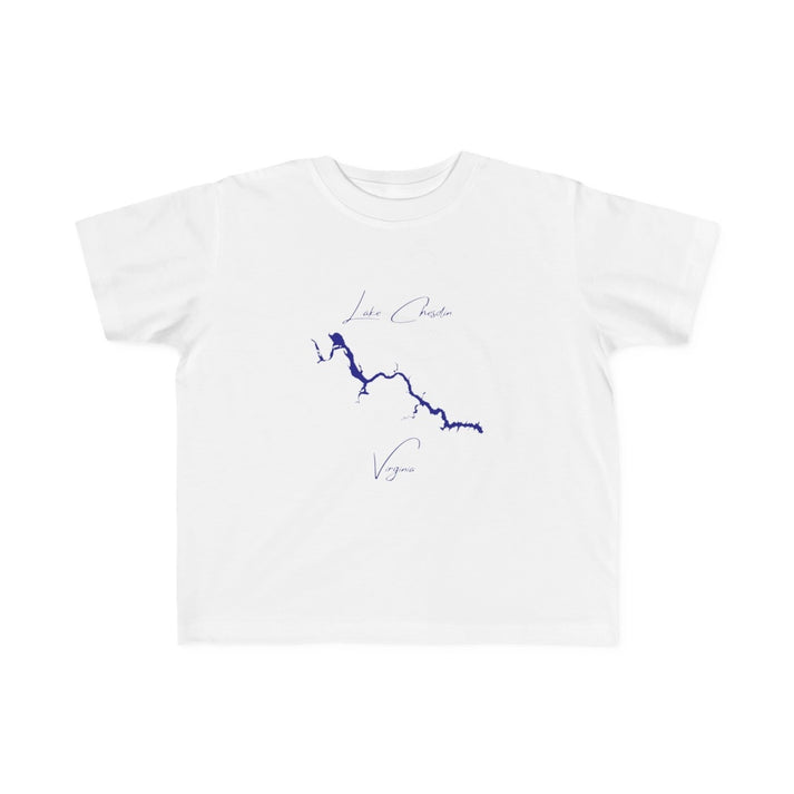 Virginia  Lake  Chesdin  Toddler  T-shirt  front  position  view  from  front  white.webp