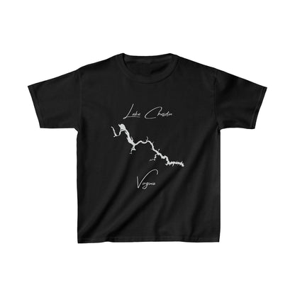 Virginia  Lake  Chesdin  Youth  T-shirt  front  position  view  from  front  black.webp