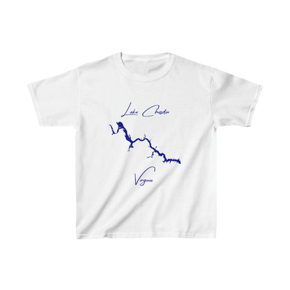 Virginia  Lake  Chesdin  Youth  T-shirt  front  position  view  from  front  white.webp