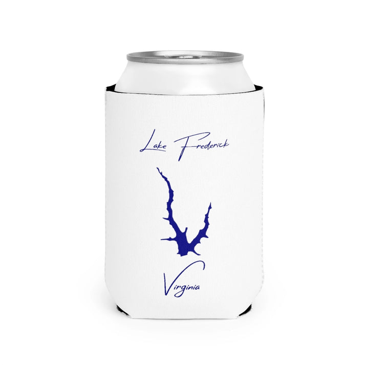 Virginia  Lake  Frederick  Can  Koozie  front  position  view  from  front-2  white.webp