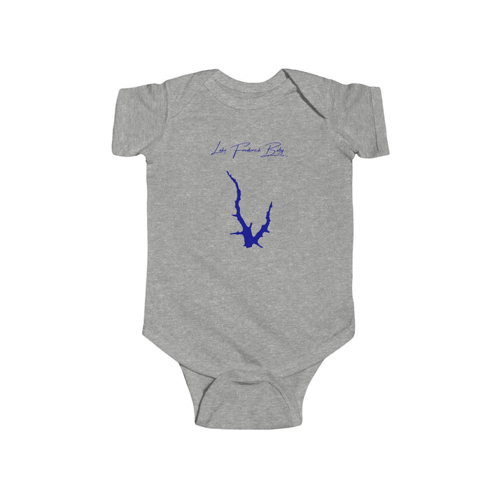 Virginia  Lake  Frederick  Onesie  front  position  view  from  front  heather.webp