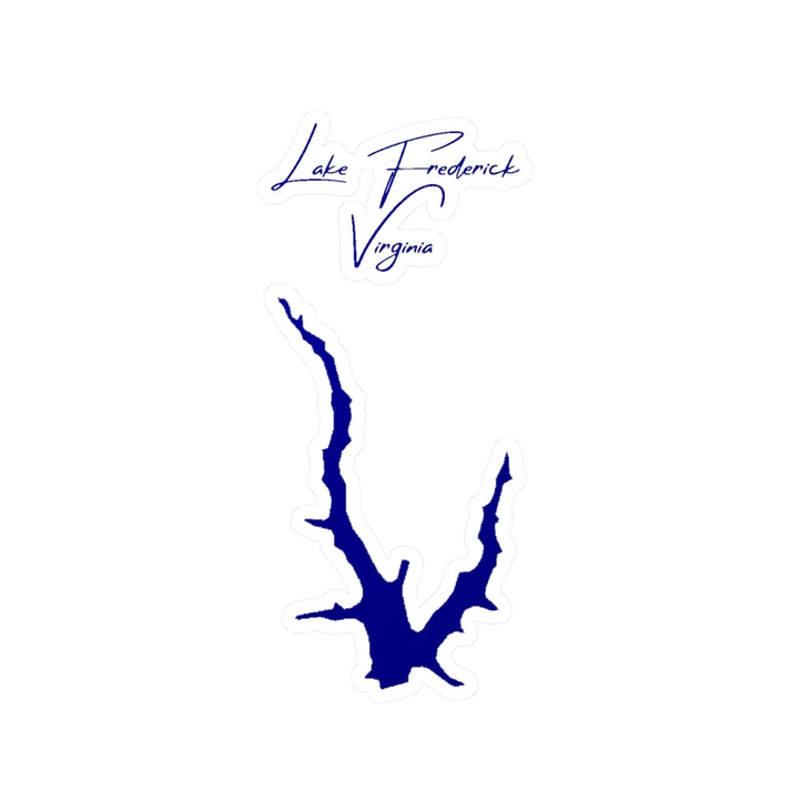 Virginia  Lake  Frederick  Vinyl  Decal  other  position  view  from  front  4  x  6.webp