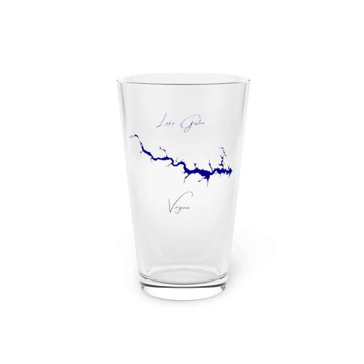 Virginia  Lake  Gaston  16oz  Pint  Glass  front  position  view  from  front  16oz.webp