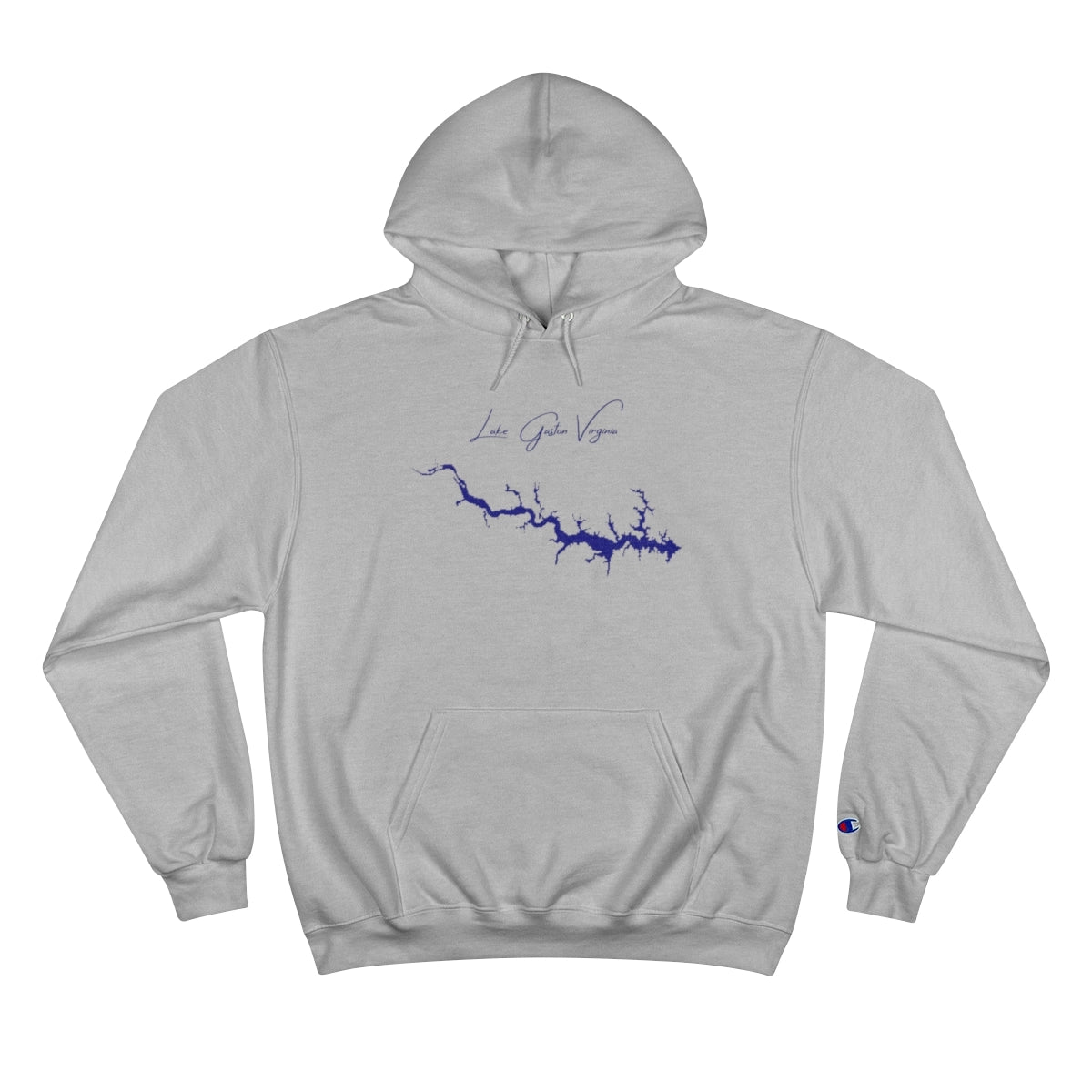 Virginia  Lake  Gaston  Hoodie  front  position  view  from  front  light  steel.webp