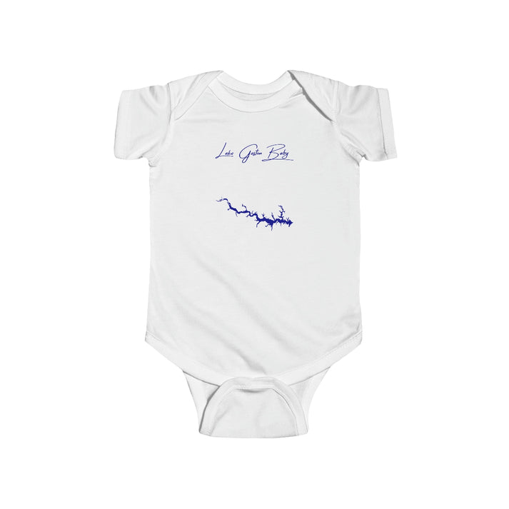 Virginia  Lake  Gaston  Onesie  front  position  view  from  front  white.webp