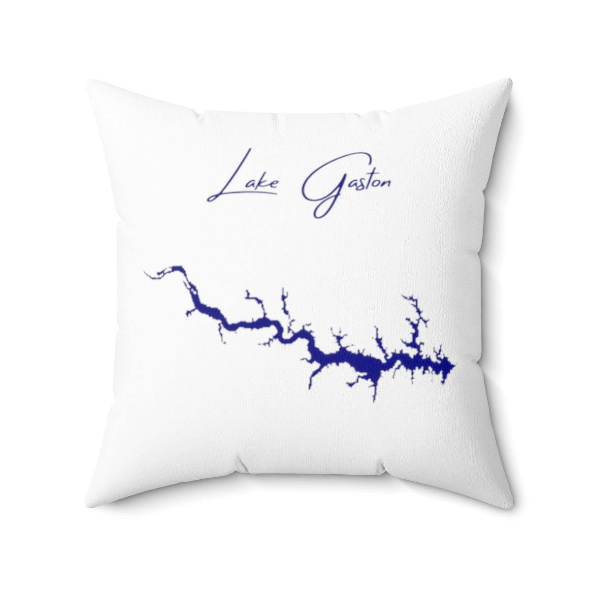Virginia  Lake  Gaston  Pillow  front  position  view  from  back  20  x  20.webp