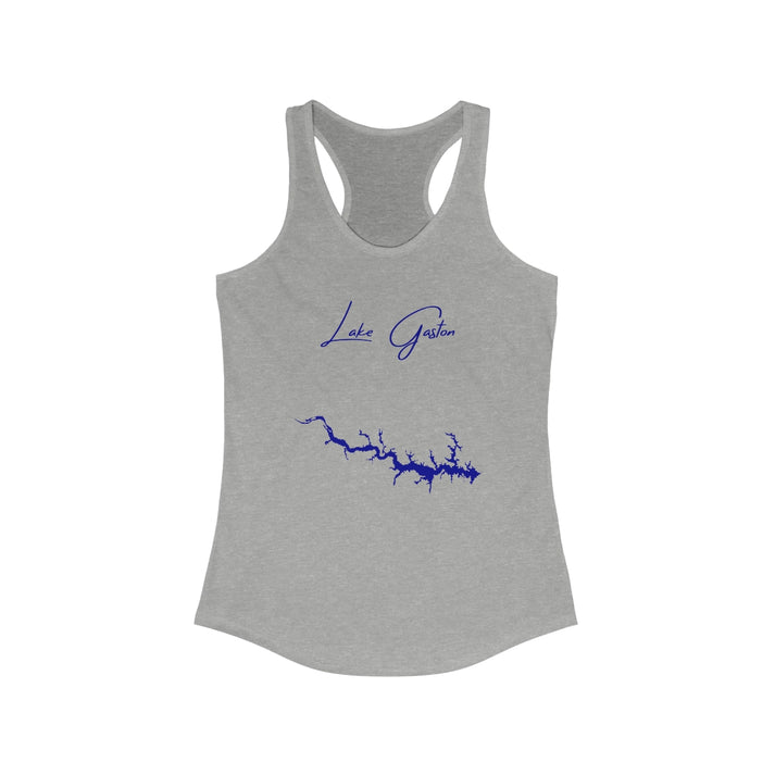 Virginia  Lake  Gaston  Racerback-Tank  front  position  view  from  front  heather  grey.webp