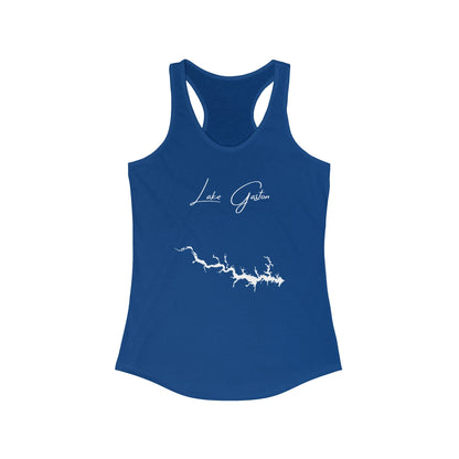 Virginia  Lake  Gaston  Racerback-Tank  front  position  view  from  front  solid  royal.webp