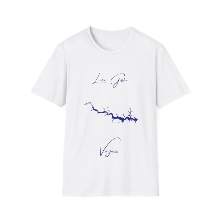 Virginia  Lake  Gaston  T-shirt  front  position  view  from  front  white.webp