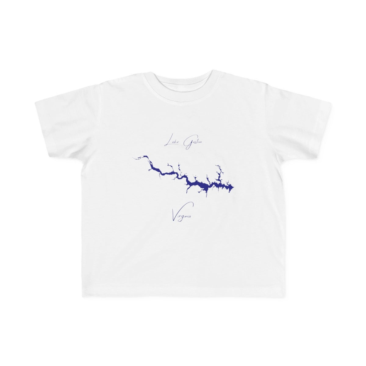 Virginia  Lake  Gaston  Toddler  T-shirt  front  position  view  from  front  white.webp