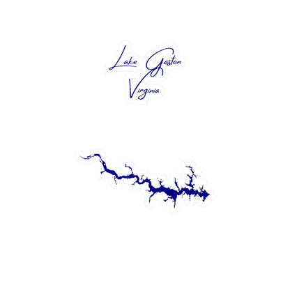 Virginia  Lake  Gaston  Vinyl  Decal  other  position  view  from  front  4  x  6.webp
