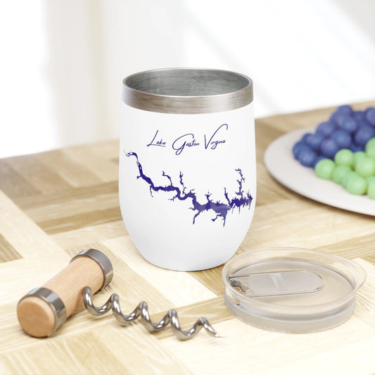 Virginia  Lake  Gaston  Wine  Tumbler  other  position  view  from  context  white.webp