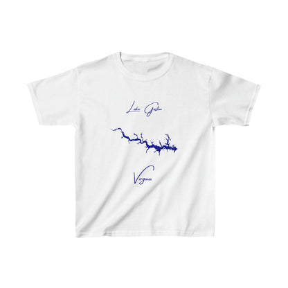 Virginia  Lake  Gaston  Youth  T-shirt  front  position  view  from  front  white.webp