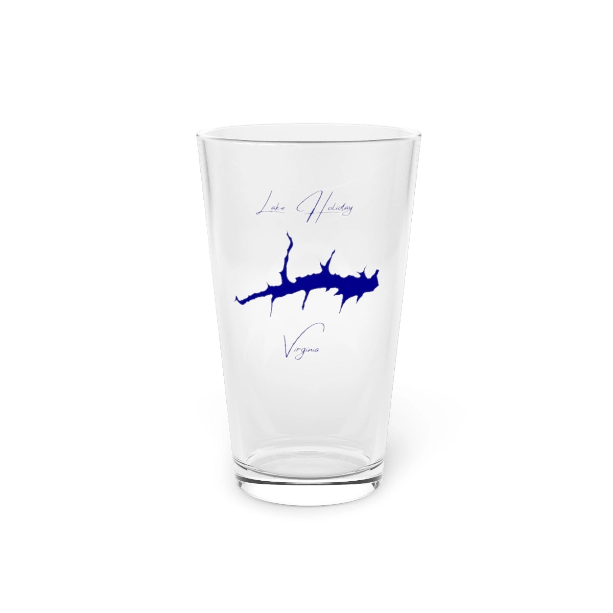 Virginia  Lake  Holiday  16oz  Pint  Glass  front  position  view  from  front  16oz.webp