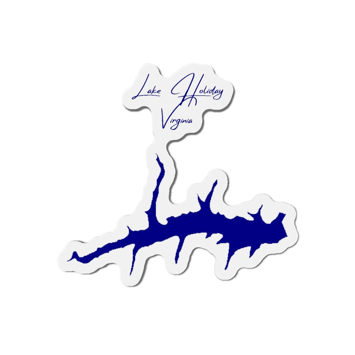 Virginia  Lake  Holiday  Die  Cut  Magnet  front  position  view  from  front  4  x  4.webp