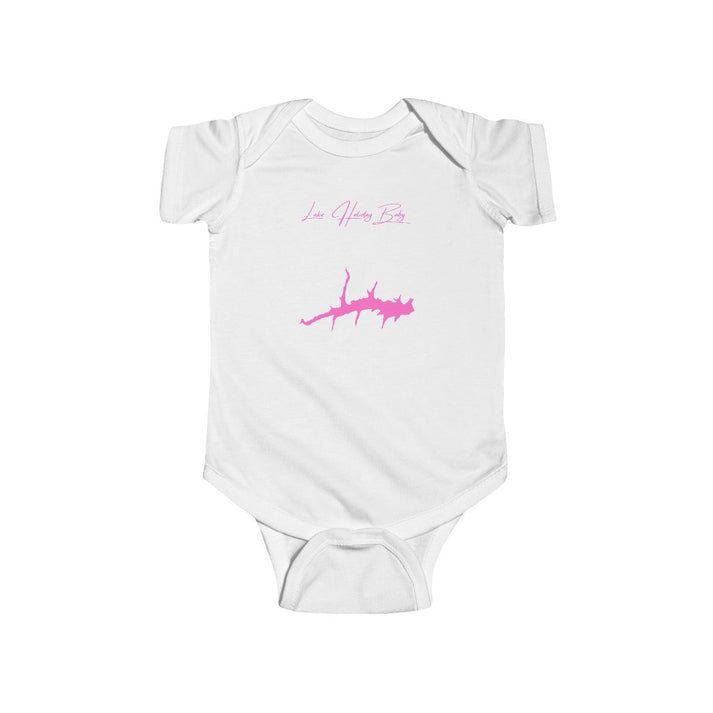 Virginia  Lake  Holiday  Onesie  front  position  view  from  front  white.webp