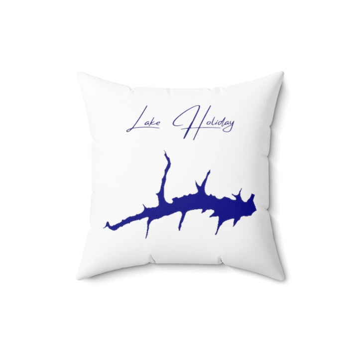 Virginia  Lake  Holiday  Pillow  front  position  view  from  back  16  x  16.webp