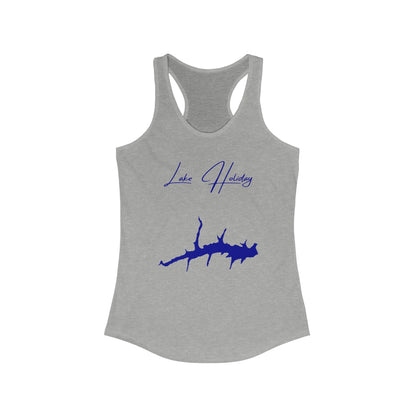 Virginia  Lake  Holiday  Racerback-Tank  front  position  view  from  front  heather  grey.webp
