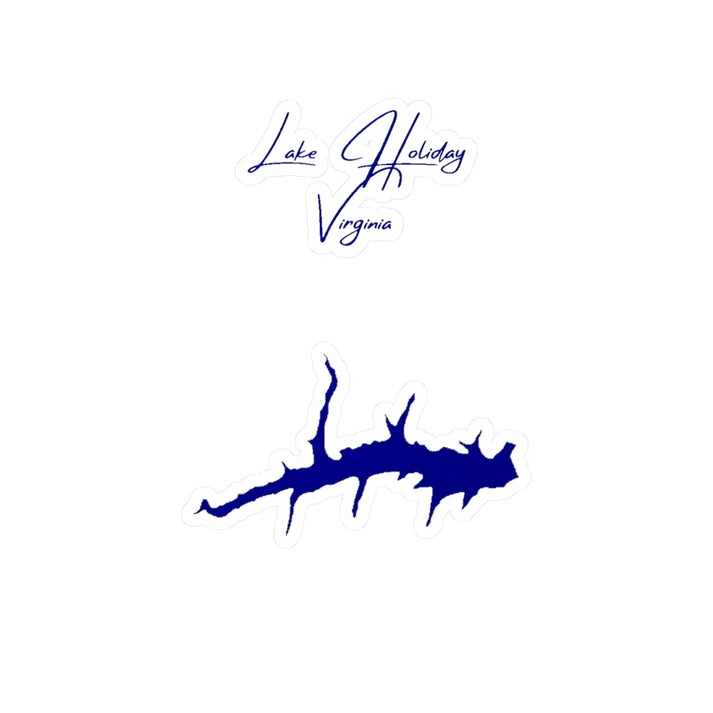 Virginia  Lake  Holiday  Vinyl  Decal  other  position  view  from  front  4  x  6.webp