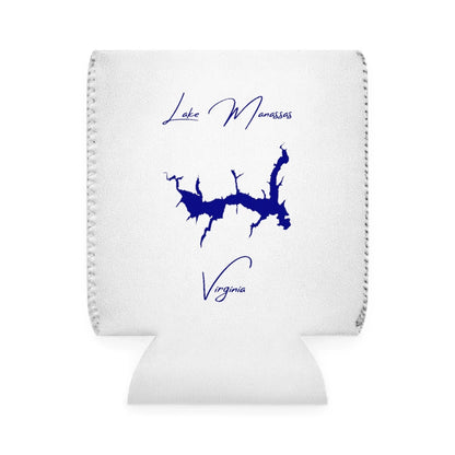 Virginia  Lake  Manassas  Can  Koozie  front  position  view  from  front-1  white.webp