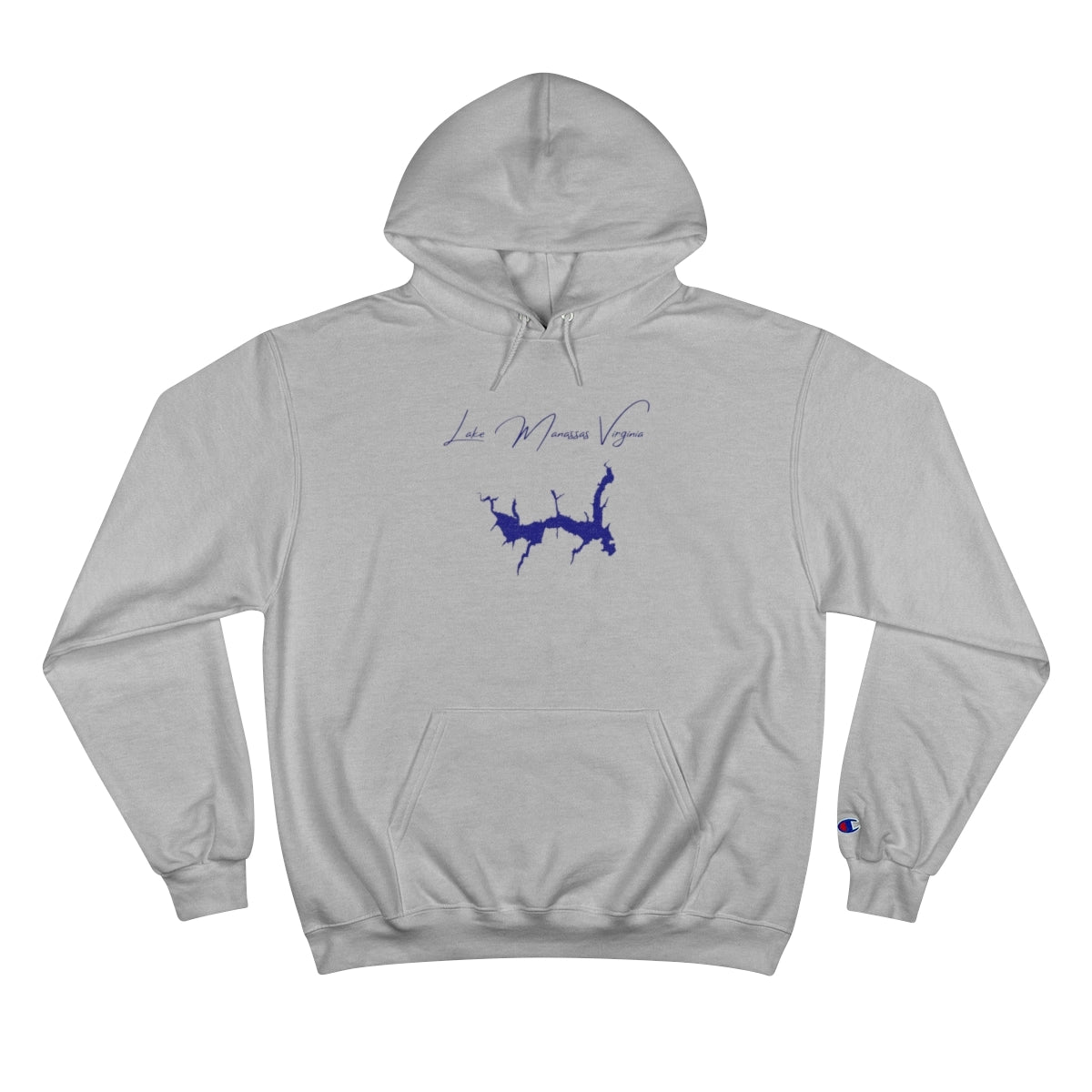 Virginia  Lake  Manassas  Hoodie  front  position  view  from  front  light  steel.webp