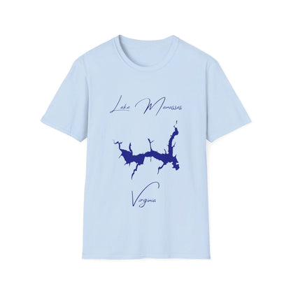 Virginia  Lake  Manassas  T-shirt  front  position  view  from  front  light  blue.webp
