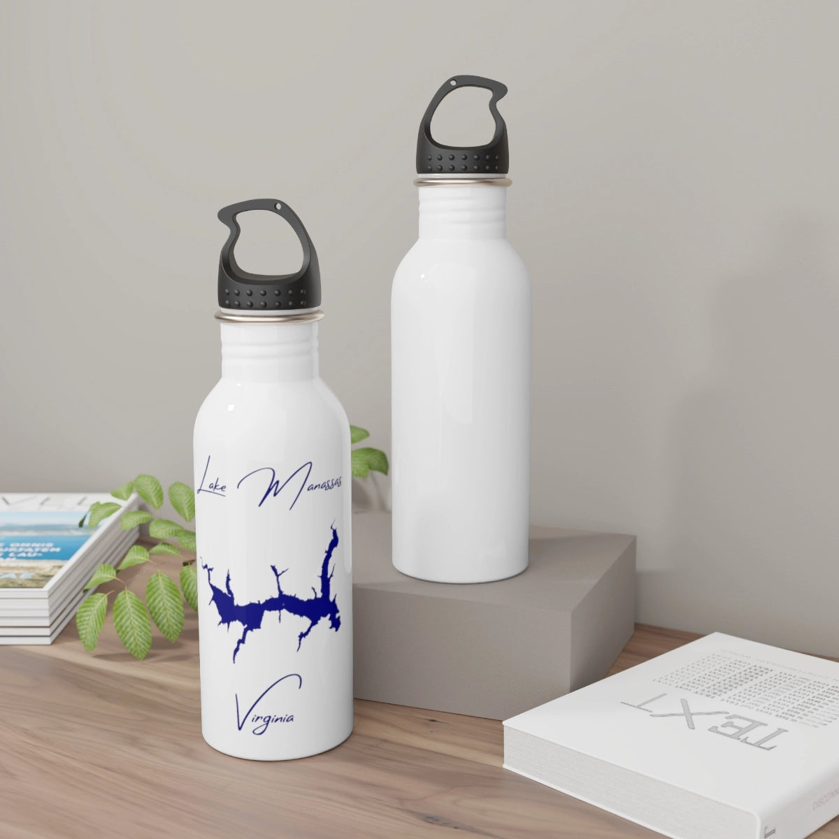 Virginia  Lake  Manassas  Water  bottle  other  position  view  from  context-2  white.webp