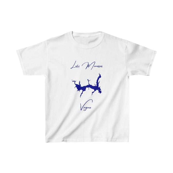 Virginia  Lake  Manassas  Youth  T-shirt  front  position  view  from  front  white.webp