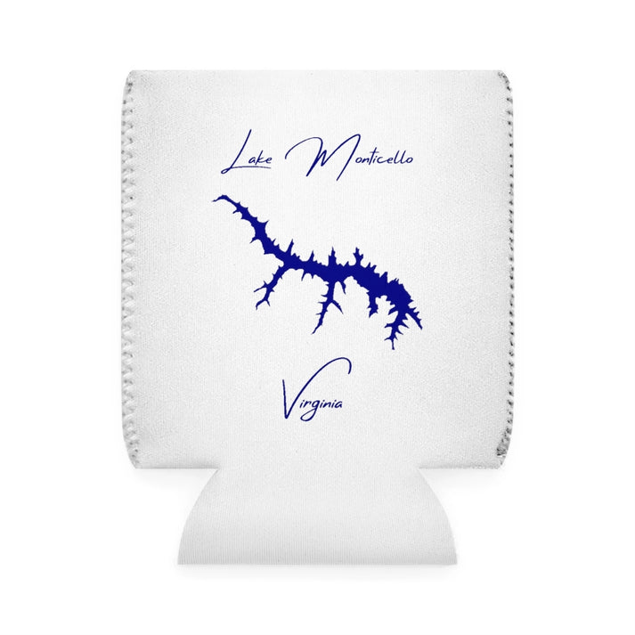 Virginia  Lake  Monticello  Can  Koozie  front  position  view  from  front-1  white.webp